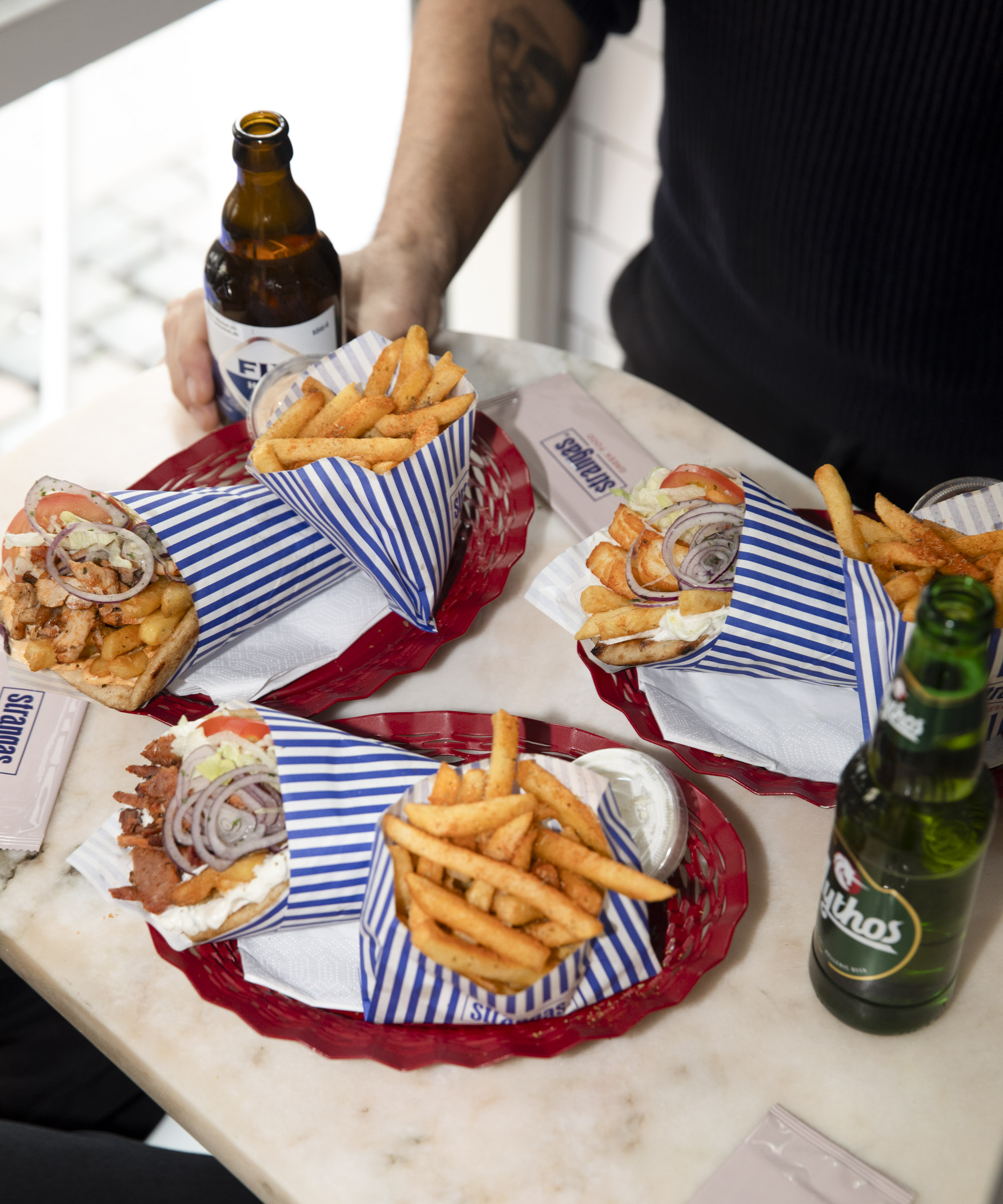 Pick any gyros combo at Strangas in city center – The guy who went from being a fine dining pastry chef to serving seriously good Greek street food