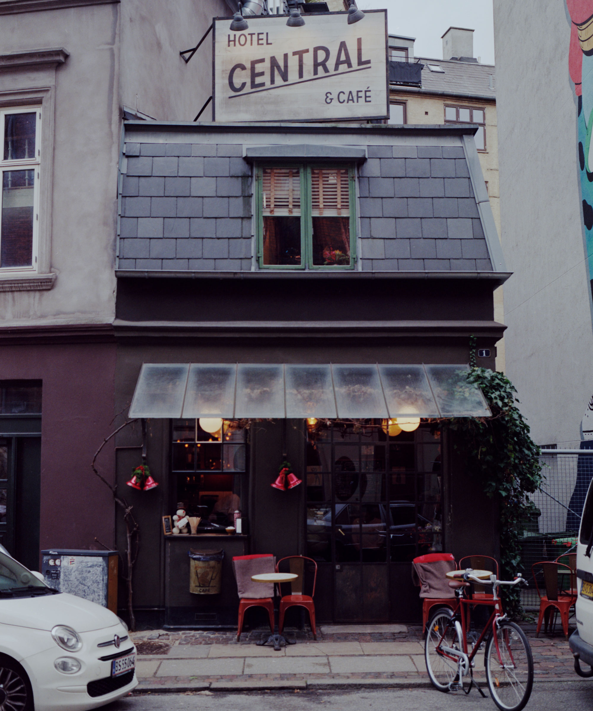 1-night stay with breakfast for two at Central Hotel & Café on Tullinsgade – The world’s smallest hotel makes a big impression with features in The New York Times and Condé Nast