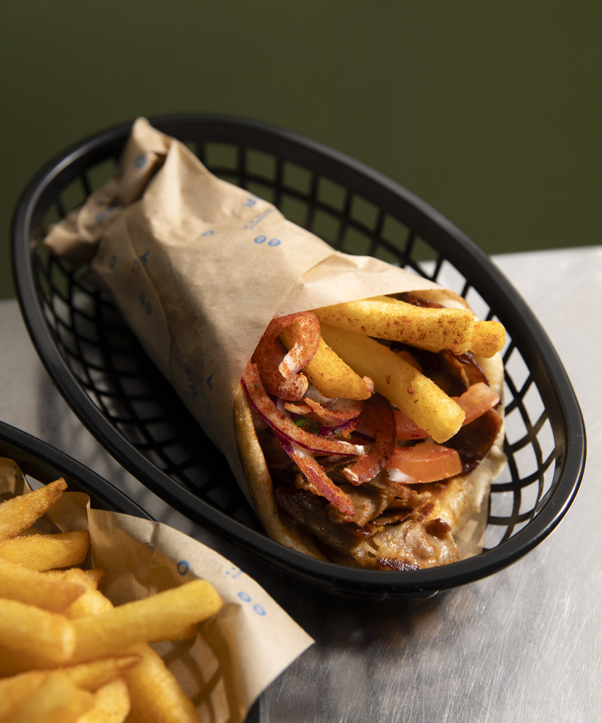 Two Pork or Veggie Gyro Combos at Yeerro – Former Iluka sous chef gets big-ups for his gyro bar in City Center