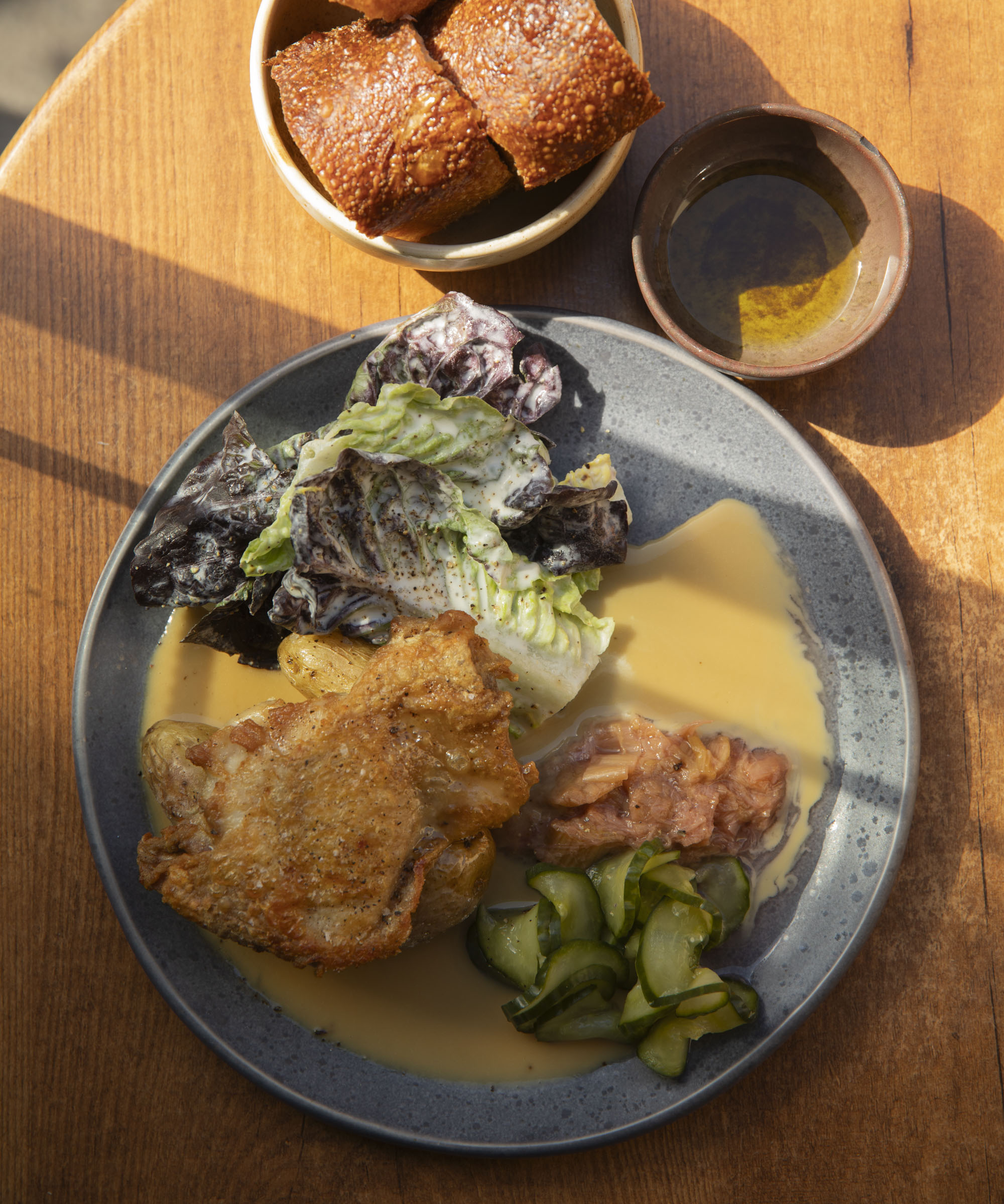 3-course menu at 20a in Nørrebro – French techniques meet Mediterranean flavors in this atmospheric restaurant + wine bar on Ravnsborggade