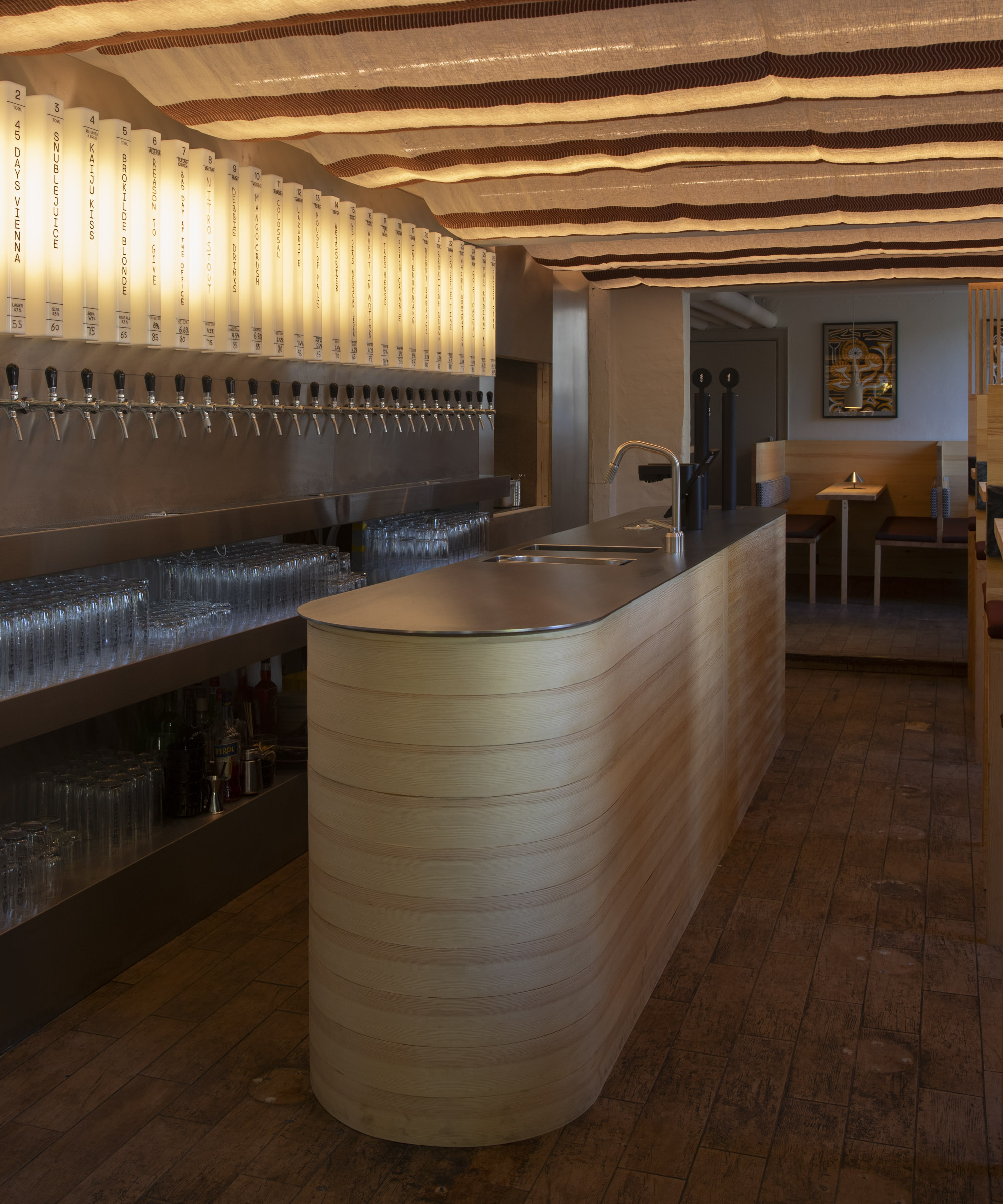 Pick any two draft beers at Haven on Jægersborggade — This Japandi beer bar serves Denmark’s best microbreweries on 26 taps