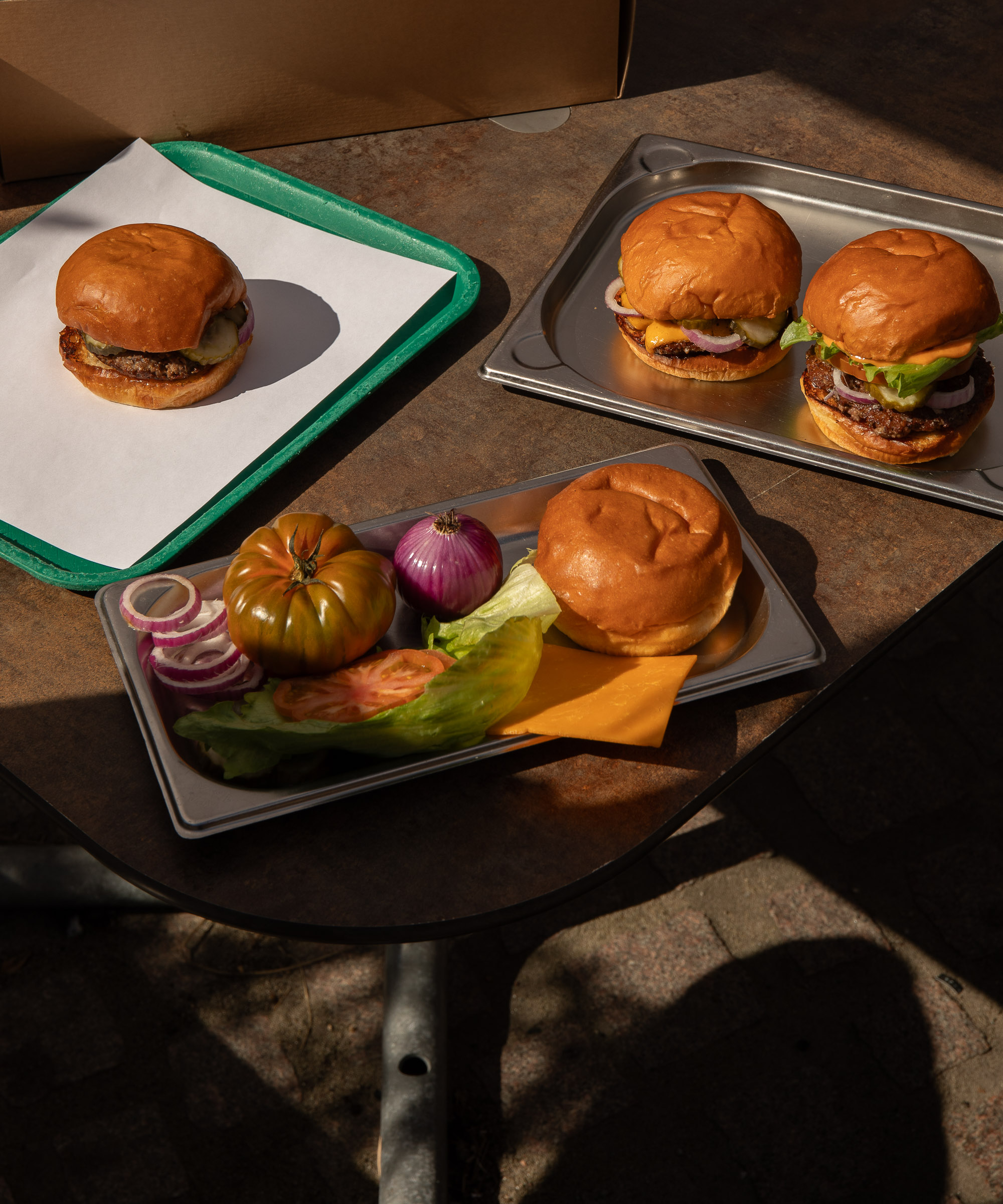 Build your own Gasoline Grill Burger Kit for 4 people — World-famous burgers, ready to cook or grill at home all summer long