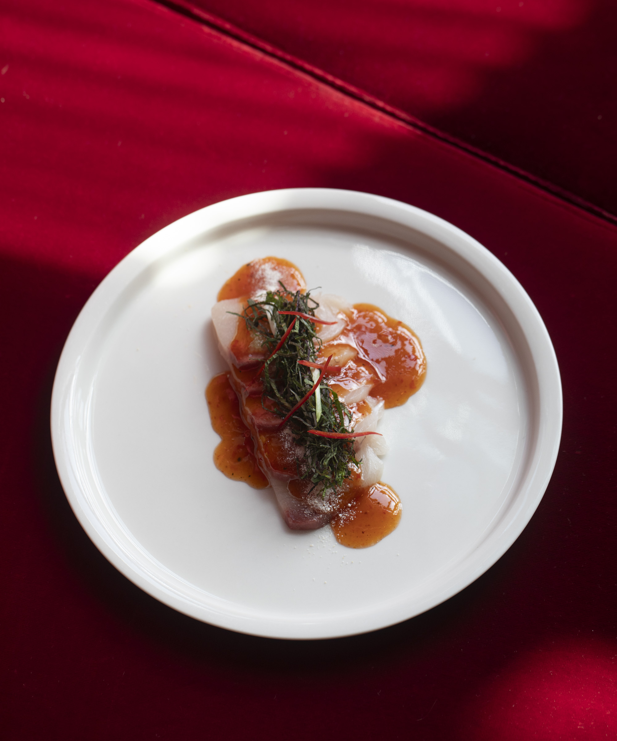 7-course menu at Tiger Lily in Papirøen — A former Michelin chef leads this canalside restaurant with Pan-Asian expressions and fine dining flair